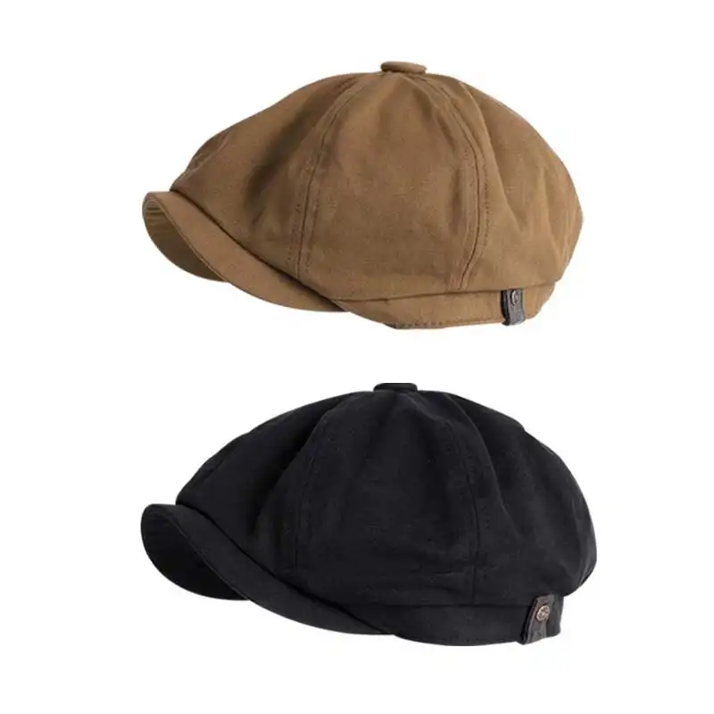 2024 Outdoor Golf Vintage Herringbone Gatsby Tweed Driver Hat Newsboy Flat Peaked Beret Hats Painters Cap