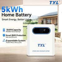 Batterie solaire au gel durable et robuste à décharge profonde pour usage résidentiel, sûre, vente en gros, batterie au lithium 51.2V 100Ah 10Kw