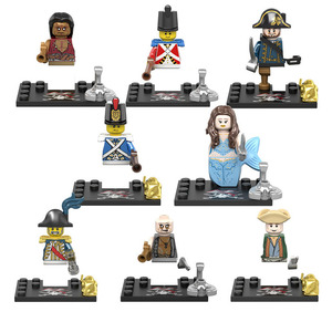 Set de Bloques de Construcción Pirata Somalí, Esqueleto, Soldado de la Marina, Sirena, ABS, MOC, DIY, Compatible con Ladrillos Pequeños, Juguete Educativo, Regalo para Niños - Product Image 4