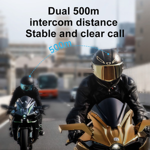 Q30 PRO 500M Interfono per Casco Moto per Due Persone con Condivisione Musica e Coesistenza Interfono, Chipset Dual-Core 5.4 - Product Image 4
