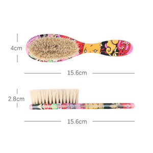 Spazzola per Barba e <span class=keywords><strong>Capelli</strong></span> a Doppia Testa in Crine di Cavallo Personalizzata con Logo, Stile Personalizzato per Uomo - Product Image 2