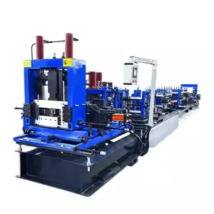 Manufacturing automatic metal steel C/Z/U purlin roll forming machine can change size and shape at will