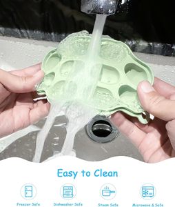 Bac à glaçons en silicone sans BPA à 10 cavités pour la congélation des aliments et la fabrication de bâtonnets glacés - Product Image 4