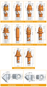China Manufacture Tungsten <strong>Carbide</strong> 42CrMo Rock Drilling Wear Resistant <strong>Foundation</strong> Auger Drilling Bucket Bit <strong>Betek</strong> <strong>Teeth</strong> B47k19h - Product Image 4