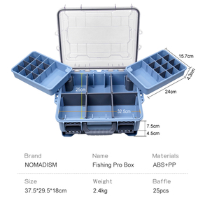 กล่องพลาสติกพีพีกันน้ำอเนกประสงค์สำหรับการจัดการพื้นที่กลางแจ้งสำหรับอุปกรณ์ตกปลาในทะเลสาบและแม่น้ำ - Product Image 4