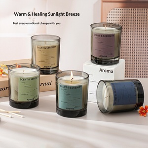 Bougie en cire de soja parfumée aux agrumes, parfum d'ambiance luxueux longue durée, décoration intérieure, cadeau souvenir et pour usage quotidien - Product Image 4