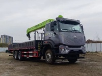 HOWO 6x4 Ağır Hizmet Tipi Kamyon Üzeri Vinçli Traktör Kamyon, 16 Ton Katlanabilir Vinçli Hidrolik Teleskopik Bomlu Kamyon Vinci Satılık