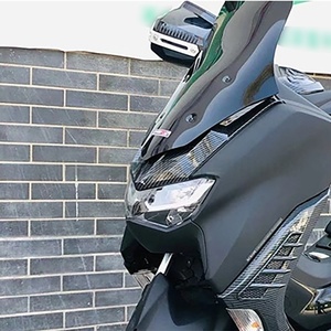 Piezas de Motocicleta, Panel Frontal de Carrocería, Apto para Yamaha NMAX155 20-23, Panel de Parabrisas con Patrón de Fibra de Carbono, Modificación - Product Image 6