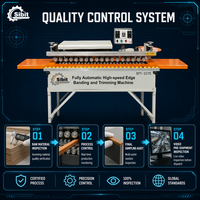 Machine de chantournage de bois entièrement automatique à commande PLC pour la production de contreplaqué avec moteur