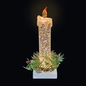 Bestseller bianco caldo led luce atmosferica trasparente per la casa antica regalo di famiglia lampante candela lampada acqua lanterna