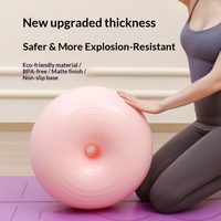 Ballon de yoga en PVC anti-éclatement, épaissi, gonflable, pour l'exercice, l'équilibre, la stabilité du tronc, la récupération post-partum, la gym et le fitness