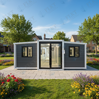 Maison conteneur extensible écologique et étanche FLKT, garantie 2 ans, directement de l'usine, unité de logement préfabriquée moderne