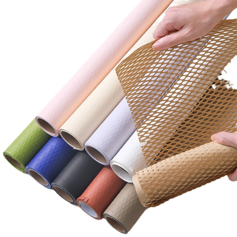 Eco-friendly Biodegradable Craft Paper Honeycomb Packaging Roll With Cushioned Material For Photo Frames and Crafts