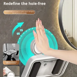 Soporte de Teléfono Móvil Giratorio Ajustable HD con Ventosa Impermeable de ABS para Baño - Product Image 2