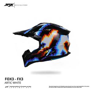 Casco de Motocross JPX Fox3 con Correa Magnética, con el Motivo FX3 Super Black para un Rendimiento de Motocross de Élite y un Estilo Moderno. - Product Image 2