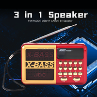 Cadeaux de Noël, radio portable Joc, mini haut-parleur/mini radio avec Coran, Joc H011u/radio FM avec USB, radio Coran USB Joc