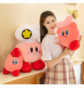 Nueva fresa Chef amor estrella <span class=keywords><strong>Kirby</strong></span> muñeco de peluche <span class=keywords><strong>Kirby</strong></span> almohada lindo Animal relleno muñeca dibujos animados suave cojín muñeca para chico - Product Image 5