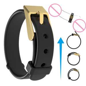 Produk Seks S-hande Cincin Penis Silikon Dapat Disesuaikan Berbagai Ukuran Tipe Sabuk SM Cincin Penis Penghambat Sperma Mainan Seks untuk Pria - Product Image 1
