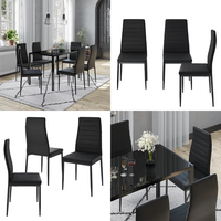 Chaises de salle à manger bon marché en gros chaises de salle à manger rembourrées en cuir de restaurant