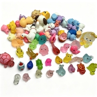 Sachets et boîtes surprises de petits animaux mignons de dessin animé, petits cadeaux, jouets pour enfants, accessoires en résine DIY
