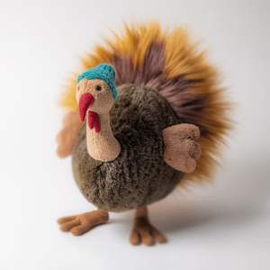 Peluche de Pavo Británico Leo, Muñeco de Peluche con Relleno de Algodón PP, 31-50 cm de Altura, Regalo de Navidad - Product Image 4