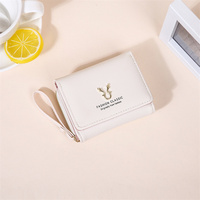 Dompet tangan wanita Fashion dompet ritsleting wanita kulit imitasi Rfid kustom dompet