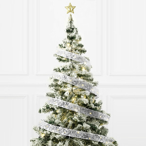 2024 Nova Fita De Natal com Luz LED Luzes De Natal Decoração Xmas <span class=keywords><strong>Gold</strong></span> Stamp <span class=keywords><strong>Ribbon</strong></span> <span class=keywords><strong>Christmas</strong></span> <span class=keywords><strong>Tree</strong></span> <span class=keywords><strong>Ribbon</strong></span> Ornament - Product Image 3