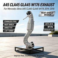 Tuberías de Escape de Alta Calidad sin CEL, de Acero Inoxidable 304, para Mercedes-Benz A45 CLA45 GLA45 W176 2014-2018, Libera la Potencia del Turbo