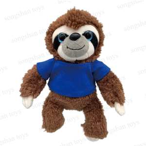 松山おもちゃ新品カスタムロゴぬいぐるみクリエイティブ人形コットンシャツ小さなぬいぐるみクワイイぬいぐるみナマケモノおもちゃキッズギフト - Product Image 5