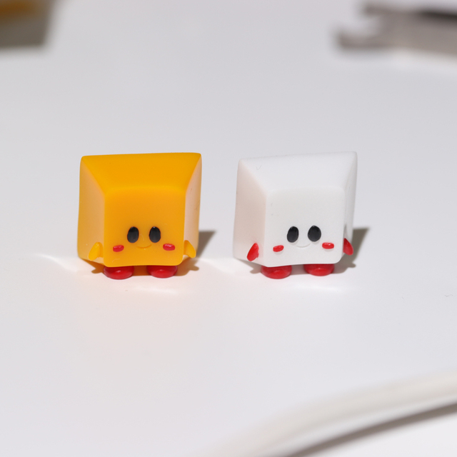 Custom Personalized Exquisite Eco-Friendly Cartoon Gift Plastic Pudding Keycaps for Mechanical Keyboard Handmade Customization
