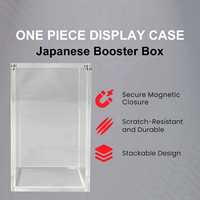 Boîte de présentation en acrylique pour boosters de cartes à collectionner japonaises (TCG) avec protection UV, compatible avec OP01-OP13 OP-04 Kingdom of Intrigue.