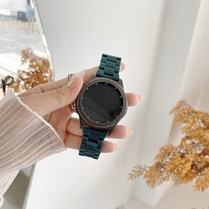 สายนาฬิกาสำหรับ <span class=keywords><strong>Samsung</strong></span> Galaxy Watch,สายนาฬิกา PC สีพื้นขนาด20มม. 22มม. สำหรับ <span class=keywords><strong>Samsung</strong></span> Galaxy Watch <span class=keywords><strong>4</strong></span> <span class=keywords><strong>Classic</strong></span> 46มม./42มม./แอคทีฟ2 40มม./44มม. <span class=keywords><strong>Gear</strong></span> S3 - Product Image 2