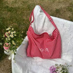 Large Capacity Lattice Striped <b>Tote</b> <b>Bag</b> Lattice Geometric Striped Cotton Floral Shopping <b>Bag</b> Shoulder <b>Bag</b> - Product Image 1