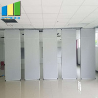 Modern Designed Wooden Movable Partition Wall with Aluminum Alloy Frame Fireproof & Voice Insulation for Home Office School Use