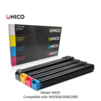 Cartouches de toner compatibles UNICO MX25 pour imprimante laser Sharp MX-2508 2008 2000