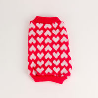 Hund Herz Pullover Haustier Kleidung Welpen Jacke Mantel Pullover Warme Strick oberteile Kleidung Große Haustiere Valentinstag Pullover
