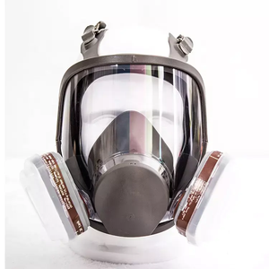 Máscara facial completa de silicona reutilizable de tamaño mediano Protección respiratoria personal de alta calidad Respirador ajustable Escudo facial - Product Image 1