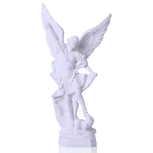 San Miguel Arcangel Tượng St Michael Tượng Trong Bronzed Nhựa St Michael Thích Hợp Cho Bộ Sưu Tập Hoặc Trang Trí Nội Thất