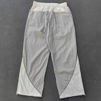 Pantalon de survêtement en nylon Huili personnalisé avec logo, coupe droite légère, color block, streetwear, pour hommes – Fabricant