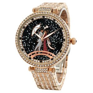 Reloj de Pulsera de Aleación para Mujer, Estilo Japonés 2035, Resistente al Agua, Color Oro Rosa, a Precio Económico - Product Image 2