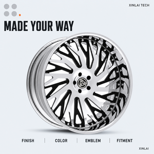 Rines de Aleación Forjados XINLAI Personalizados de Tres Piezas de 22 y 24 Pulgadas para Caprice Impala C1500 1990, Cutlass-T6061 Modelo 1980, Rines de Carreras de 22 Pulgadas - Product Image 3
