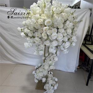 Decorazione di nozze forniture personalizzate fiore artificiale arco per centrotavola di nozze - Product Image 2