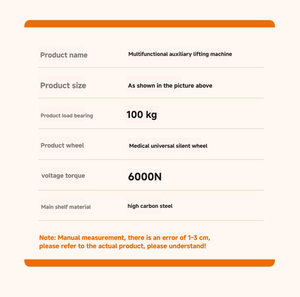 Peralatan pengangkat rehabilitasi pasien orang tua, peralatan Lift kereta dorong selempang untuk pasien cacat tua - Product Image 6