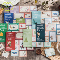 Autocollant Vintage Kawaii imprimé fleurs, étiquette Scrapbooking décoratif pour Journal, DIY bricolage