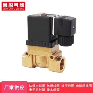 Vanne solénoïde Changying, type pilote, AC 220 V, air 0-1 Mpa, -40°C~200°C - Product Image 1