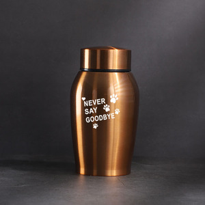 Urna Memorial de Aço Inoxidável para Cinzas de Animais de Estimação (Cães e Gatos) - Artigos Funerários com Design Clássico NEVER SAY GOODBYE - Product Image 6