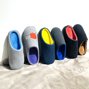 <span class=keywords><strong>Zapatillas</strong></span> de <span class=keywords><strong>casa</strong></span> de punto de espuma viscoelástica para <span class=keywords><strong>hombre</strong></span>, pantuflas masculinas de interior, transpirables, cálidas, <span class=keywords><strong>originales</strong></span>, de dos tonos, para la parte superior del hogar - Product Image 2