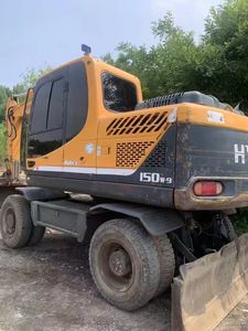 Excavadora de ruedas Hyundai 150W-9t de alta calidad para construcción, minería, motor Cummins, excavadora sobre orugas almacenada en venta - Product Image 6