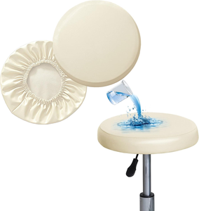 Housse <span class=keywords><strong>de</strong></span> <span class=keywords><strong>tabouret</strong></span> en PU imperméable à l'eau avec coussin élastique <span class=keywords><strong>Housses</strong></span> <span class=keywords><strong>de</strong></span> siège <span class=keywords><strong>de</strong></span> <span class=keywords><strong>tabouret</strong></span> <span class=keywords><strong>de</strong></span> bar rond - Product Image 1
