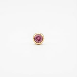 Breloques DIY tendance en laiton plaqué or 14 carats pour femmes et enfants, formes <span class=keywords><strong>cœur</strong></span> et fleur, zircon coloré, pour cadeaux <span class=keywords><strong>de</strong></span> mariage/anniversaire - Product Image 6